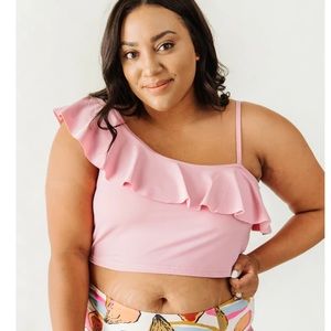 Limericki one shoulder swim top (new with tags)